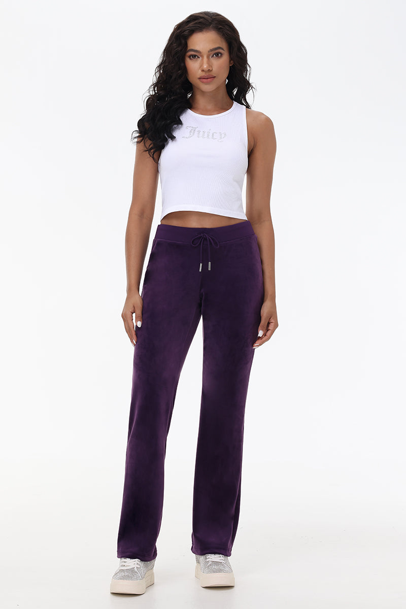 OG Big Bling Velour Track Pants - Juicy Couture