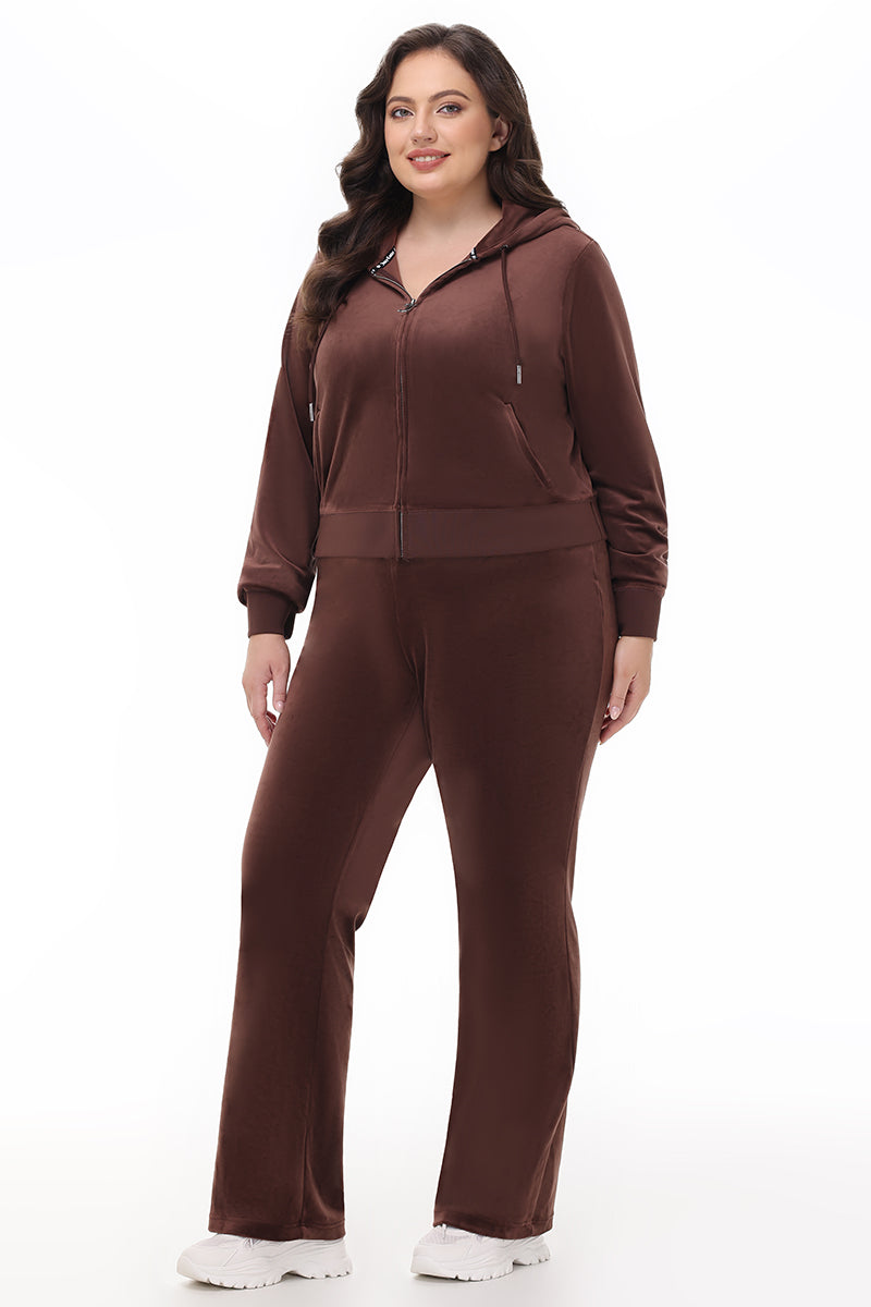 Plus-Size OG Big Bling Velour Track Pants - Juicy Couture