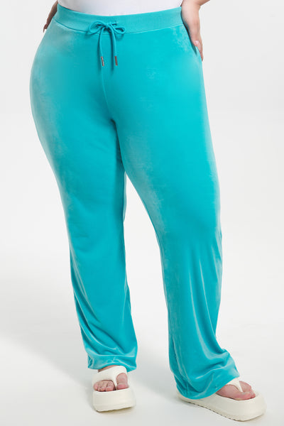 Plus-Size OG Big Bling Velour Track Pants - Juicy Couture