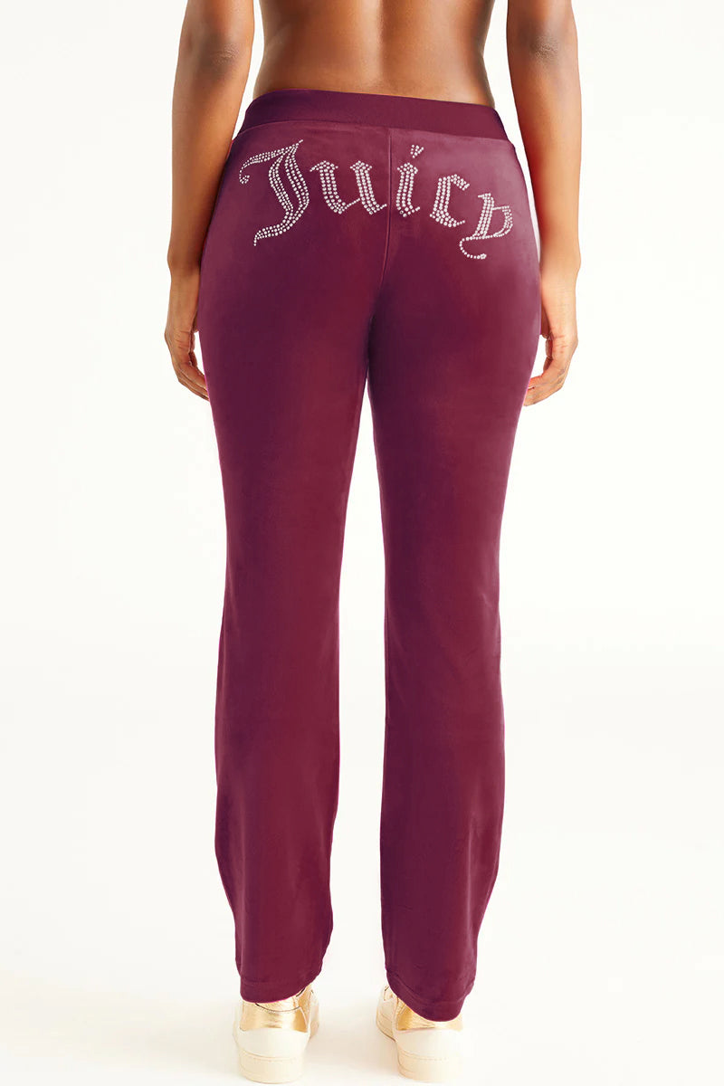 OG Big Bling Velour Track Pants - Juicy Couture