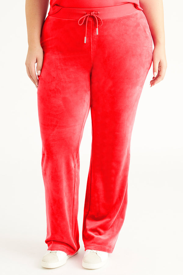 Plus-Size OG Big Bling Velour Track Pants