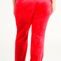 Plus-Size OG Big Bling Velour Track Pants - Juicy Couture