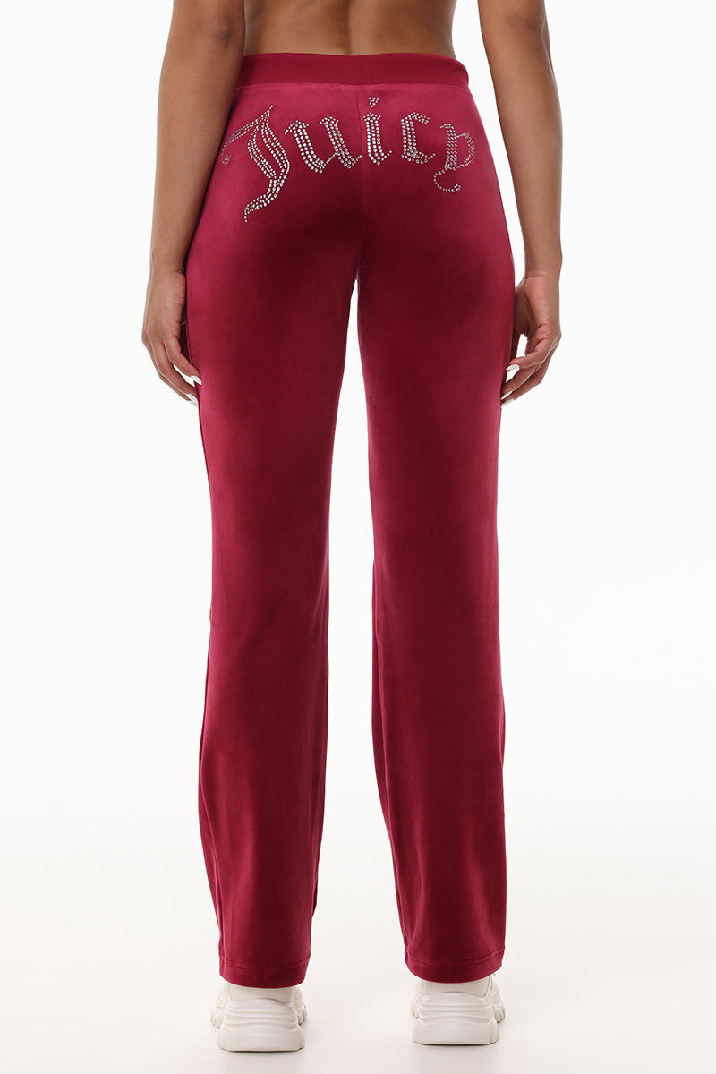 OG Big Bling Velour Track Pants - Juicy Couture