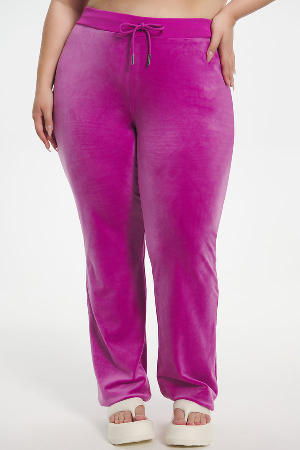 Plus-Size OG Big Bling Velour Track Pants - Juicy Couture