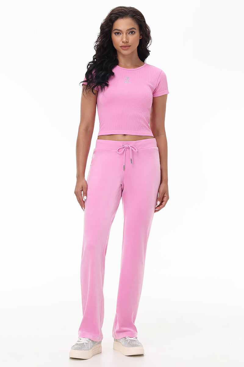 OG Big Bling Velour Track Pants - Juicy Couture