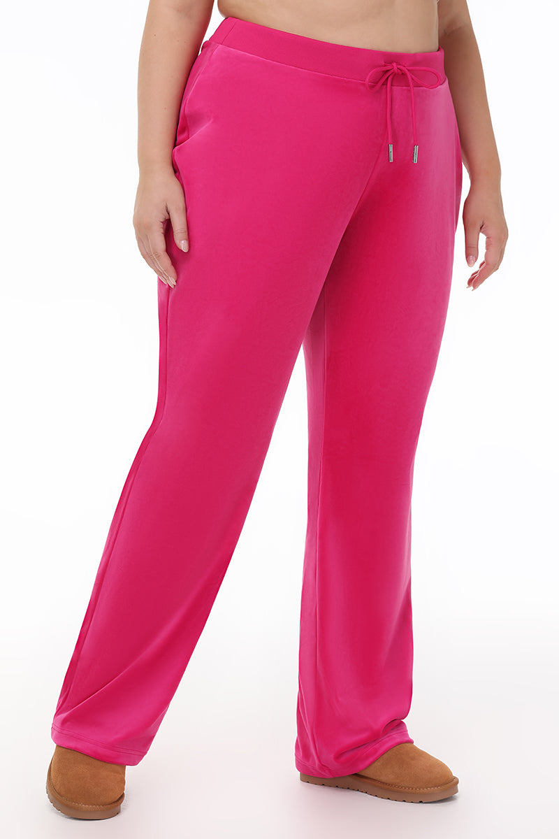 Plus-Size OG Big Bling Velour Track Pants - Juicy Couture