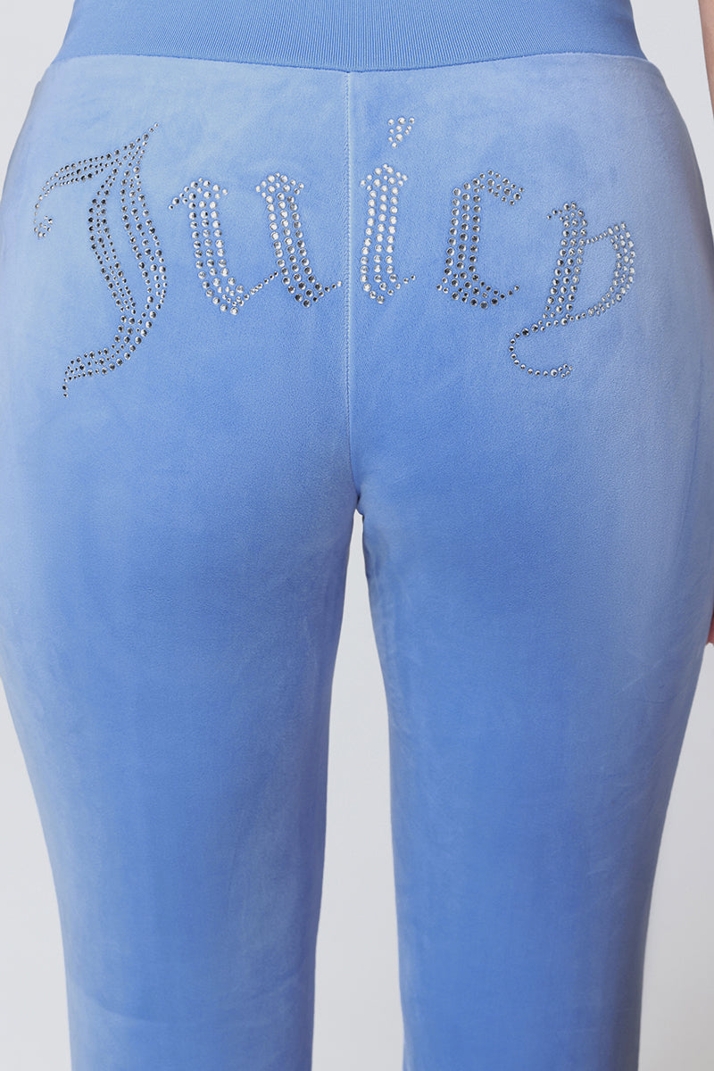 OG Big Bling Velour Track Pants - Granada Sky - Vince Camuto