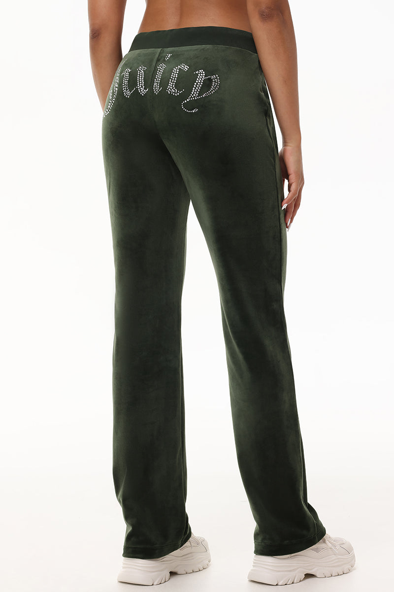 OG Big Bling Velour Track Pants - Juicy Couture