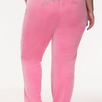 Plus-Size OG Big Bling Velour Track Pants - Juicy Couture