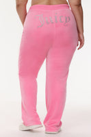 Plus-Size OG Big Bling Velour Track Pants - Juicy Couture