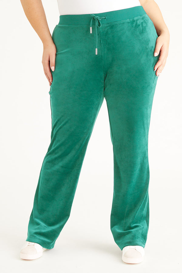 Plus-Size OG Big Bling Velour Track Pants - Juicy Couture