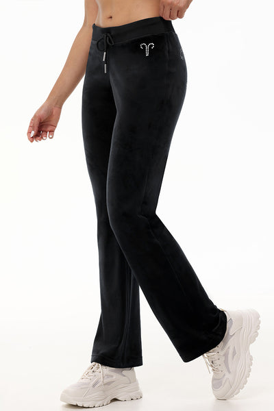 Custom Zodiac OG Big Bling Velour Track Pants