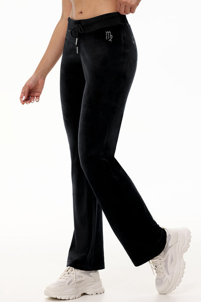 Custom Zodiac OG Big Bling Velour Track Pants - Juicy Couture