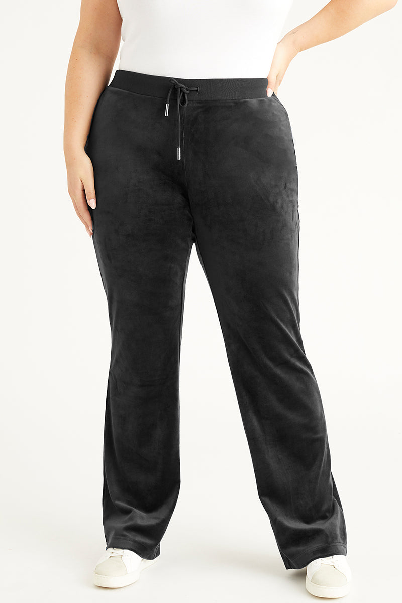 Plus-Size OG Big Bling Velour Track Pants - Juicy Couture