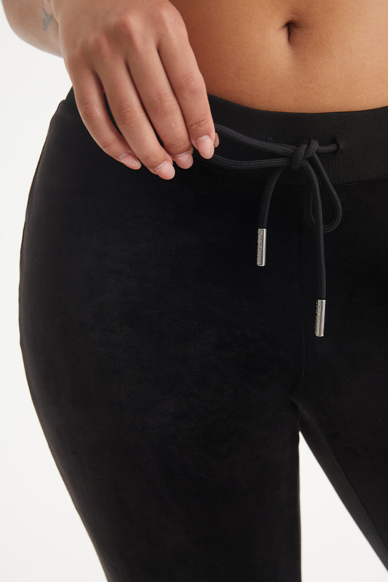 Juicy Couture Velour Legging Womens Active Pants Size Xs, Color: Black