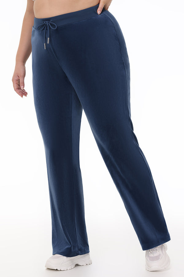 Plus-Size OG Big Bling Velour Track Pants - Juicy Couture