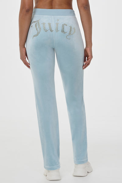 【Juicy Couture】 OG BIG BLING VELOUR Track Pants Violet OG Big Bling Velour Track Pants - Juicy Couture