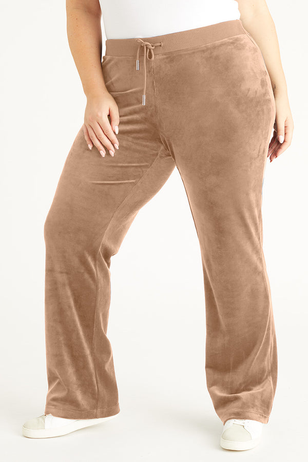 Plus-Size OG Big Bling Velour Track Pants - Juicy Couture