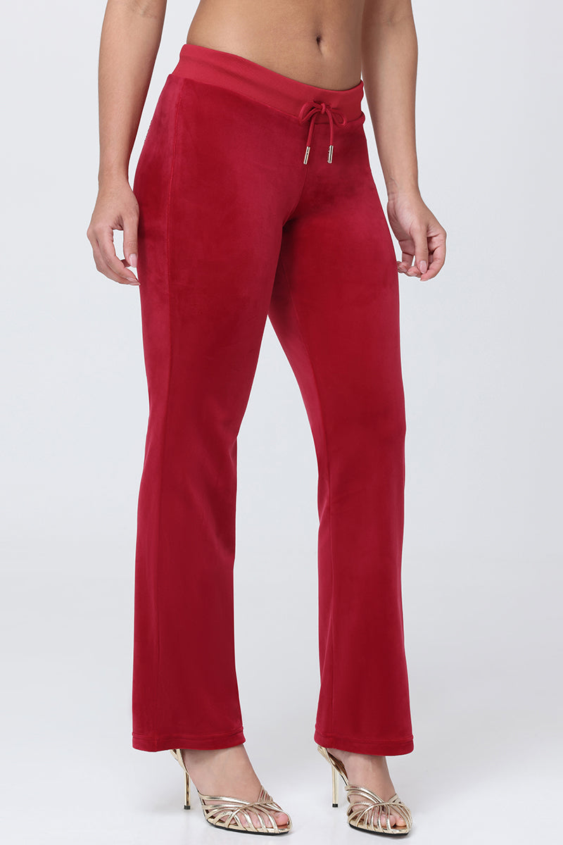 OG Big Bling Velour Track Pants - Red Carpet - Vince Camuto