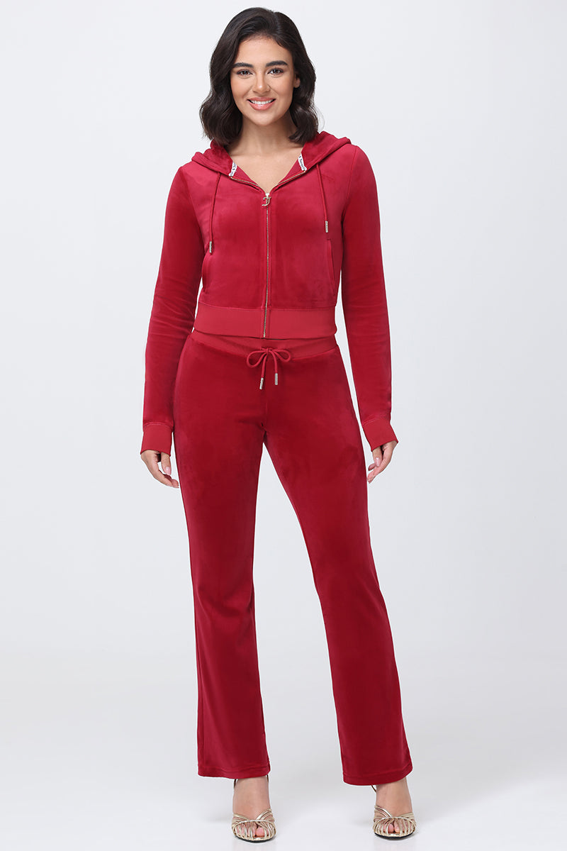 OG Big Bling Velour Track Pants - Red Carpet - Vince Camuto