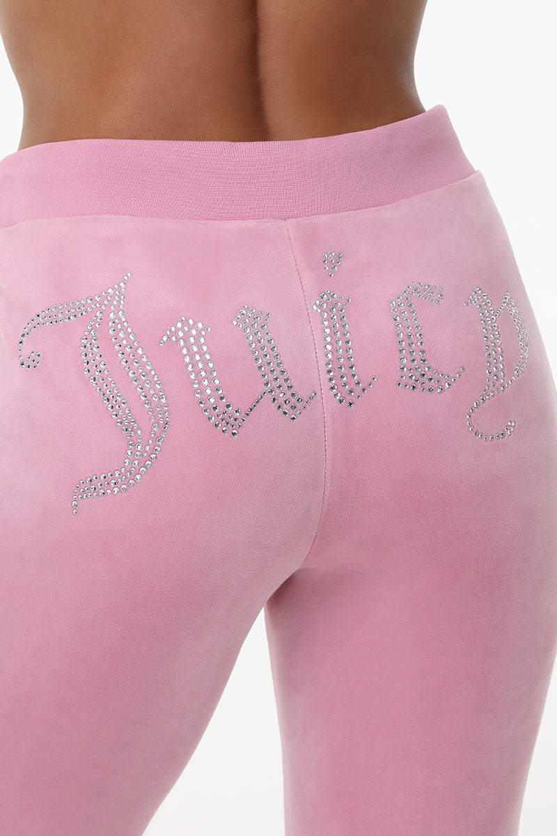 OG Big Bling Velour Track Pants - Juicy Couture