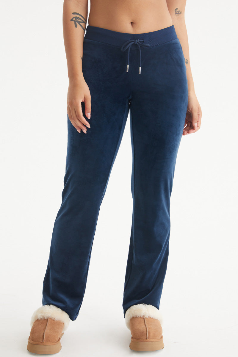 Wifey Big Bling Velour Track Pants - Juicy Couture