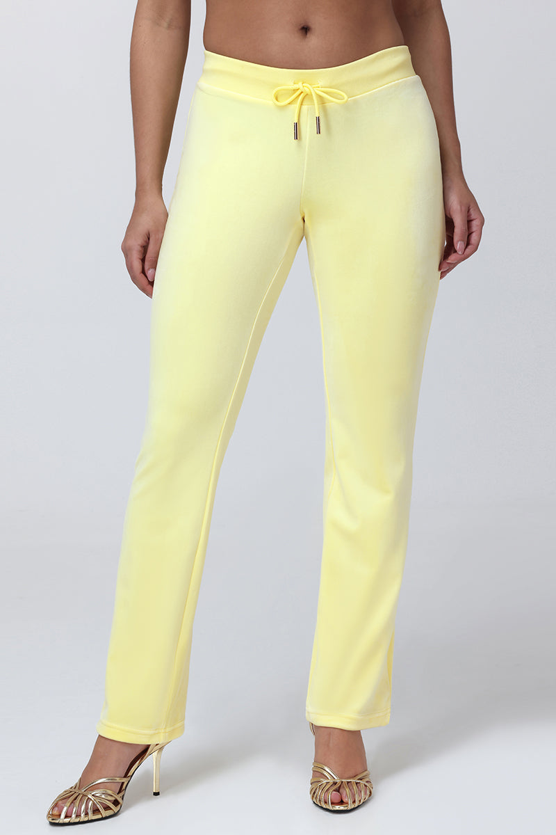 OG Big Bling Velour Track Pants - Yellow Iris - Vince Camuto