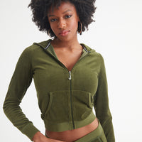 Icons Classic Cotton Velour Hoodie - Juicy Couture