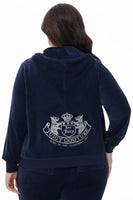 Plus-Size Scottie Cotton Velour Hoodie - Juicy Couture