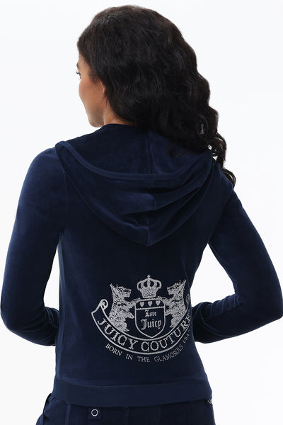 Scottie Cotton Velour Hoodie - Juicy Couture