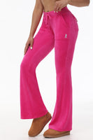 Hollywood Scottie Snap Pocket Cotton Velour Track Pants - Juicy Couture