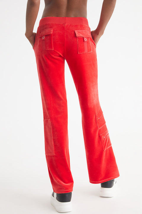 Snap Pocket Velour Cargo Pants - Juicy Couture
