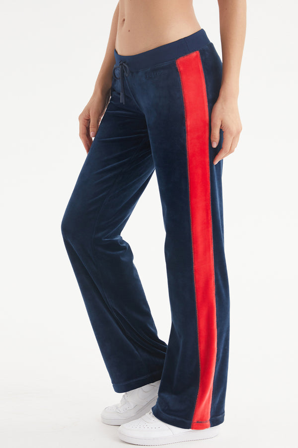 Colorblock Velour Track Pants - Juicy Couture