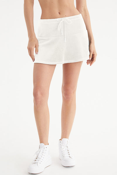 Scottie Cotton Velour Mini Skirt - Juicy Couture