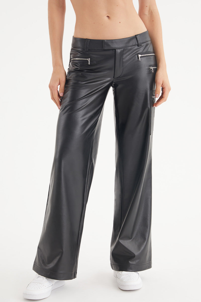 Faux Leather Cargo Pants - Juicy Couture