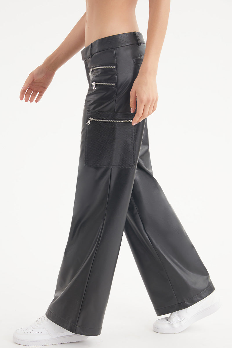 Faux Leather Cargo Pants - Juicy Couture