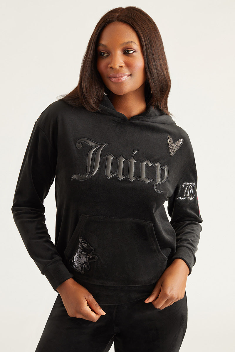 Oversized Patch Hoodie - Juicy Couture