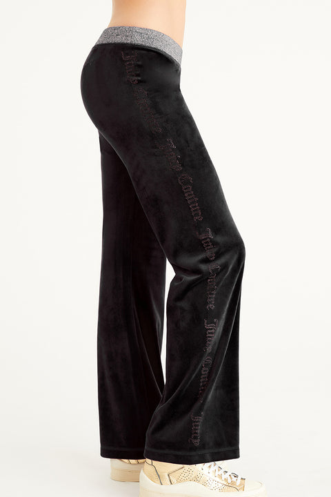 Wide Leg Pants with Side Bling - Juicy Couture