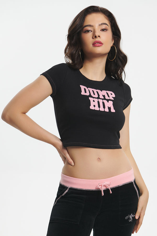 Dump Him Baby Tee - Juicy Couture