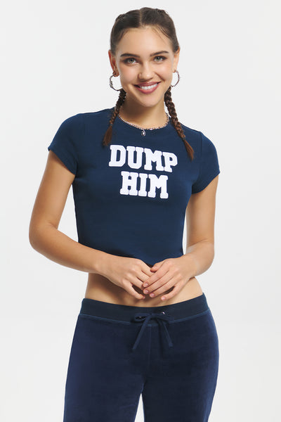 Dump Him Baby Tee - Juicy Couture