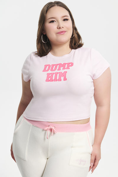 Plus-Size Dump Him Baby Tee - Juicy Couture