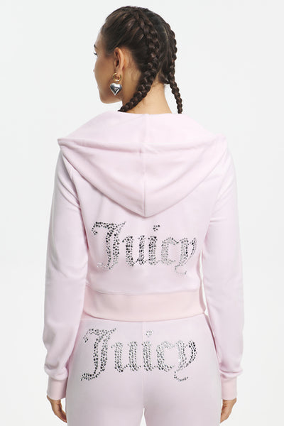 Mixed Jewels Velour Hoodie | Juicy Couture