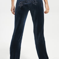 Crown Bling Velour Track Pants - Juicy Couture