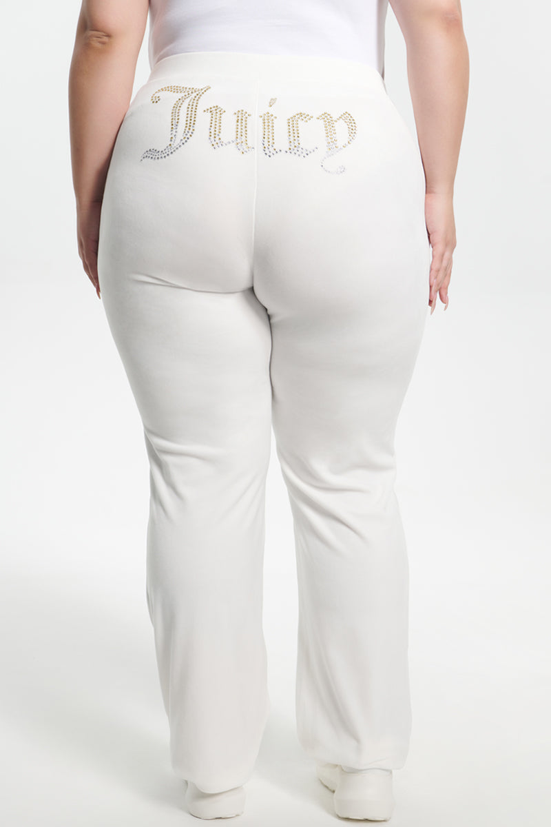 Plus-Size Ombre Big Bling Velour Track Pants - Juicy Couture