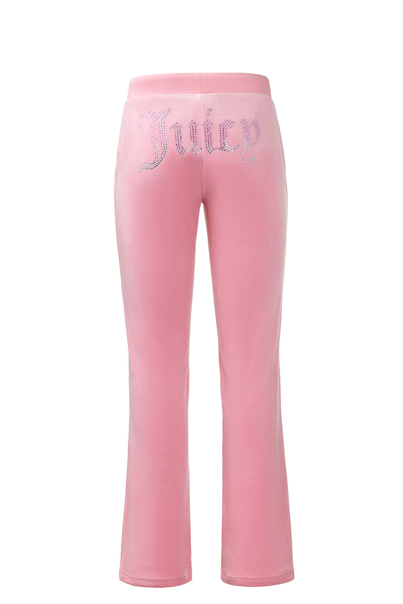 Ombre Big Bling Velour Track Pants