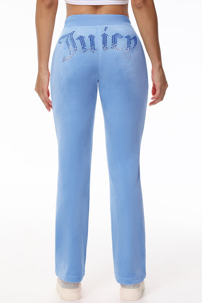Ombre Big Bling Velour Track Pants - Juicy Couture