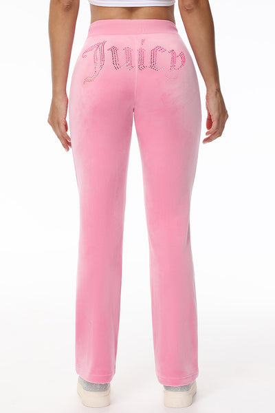 Ombre Big Bling Velour Track Pants - Juicy Couture