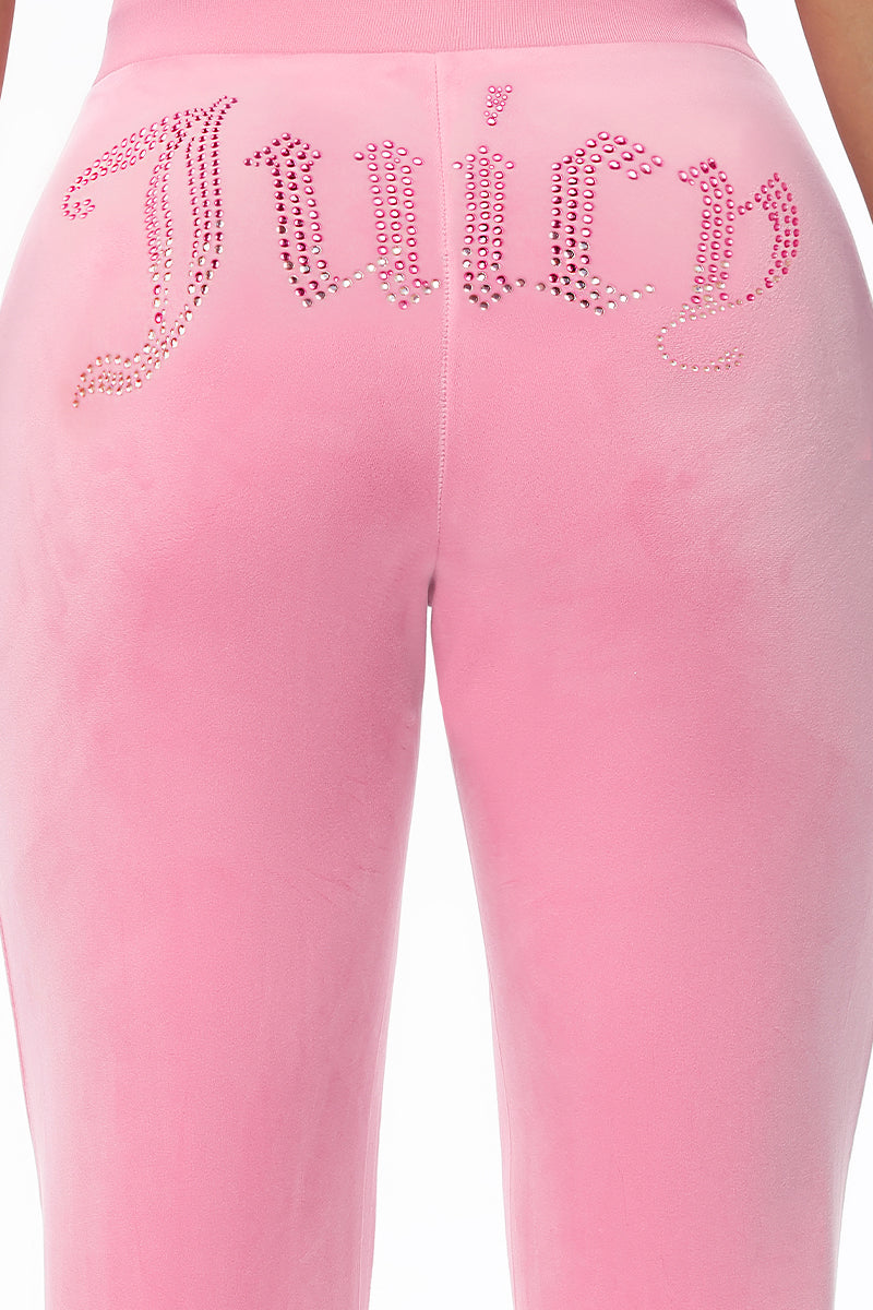 Ombre Big Bling Velour Track Pants