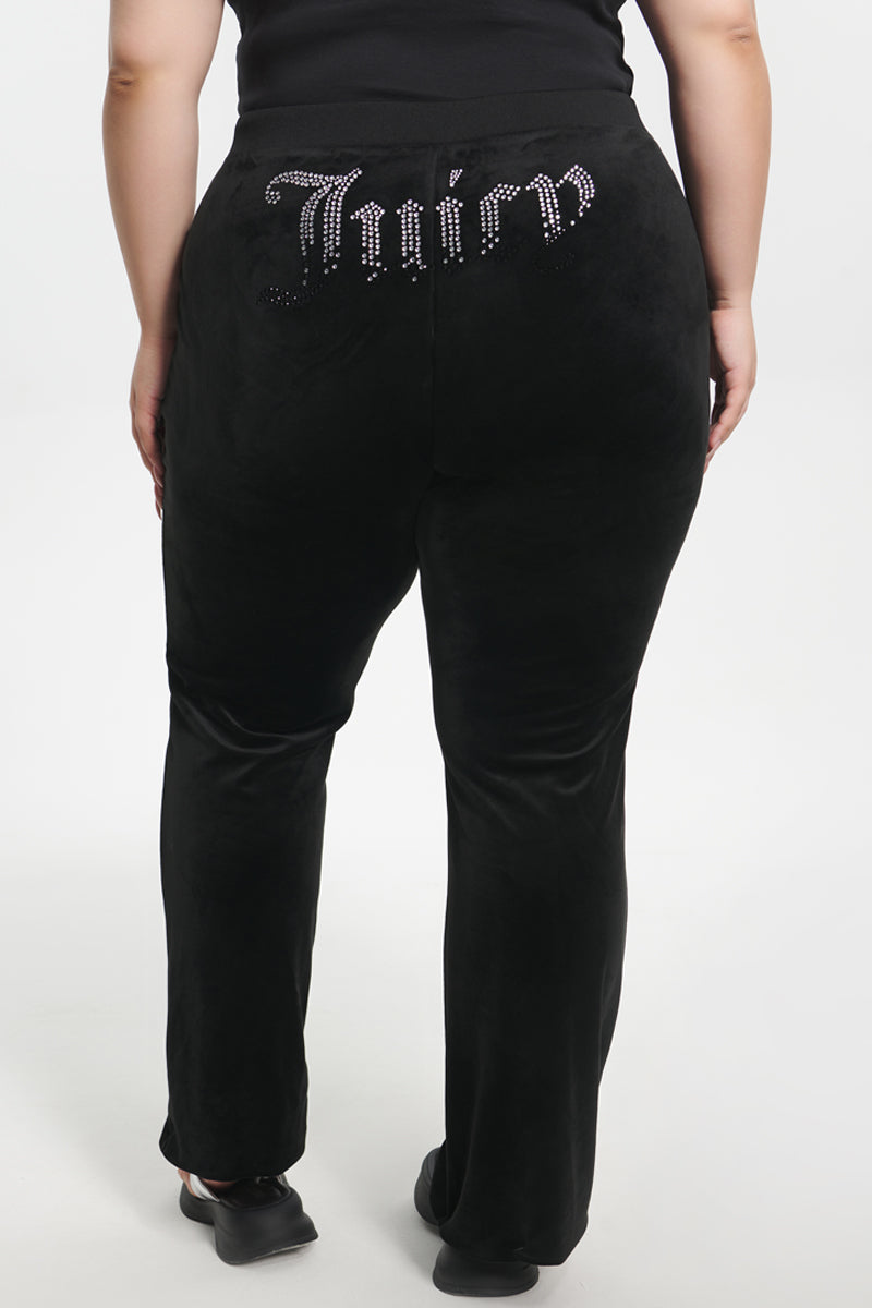 Plus-Size Ombre Big Bling Velour Track Pants - Juicy Couture