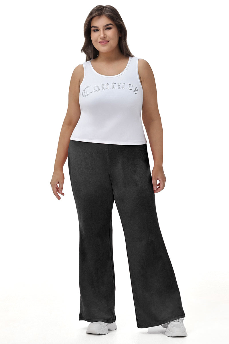 Plus-Size Big Bling Couture Tank Top - White - Juicy Couture